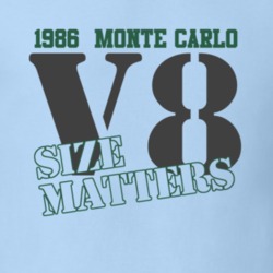 1986 Chevrolet Monte Carlo Size Matters Faded Look T Shirt