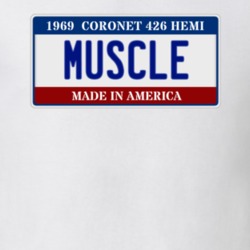 1969 Dodge Coronet 426 Hemi Muscle Car License Plate T Shirt