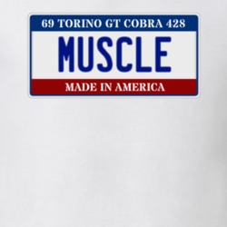 1969 Torino Cobra 428 Muscle Car License Plate T Shirt