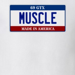 1969 Plymouth GTX Muscle Car License Plate T Shirt