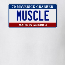 1970 Maverick Grabber Muscle Car License Plate T Shirt