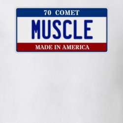 1970 Mercury Comet Muscle Car License Plate T Shirt