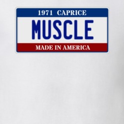 1971 Chevy Caprice Muscle Car License Plate T Shirt