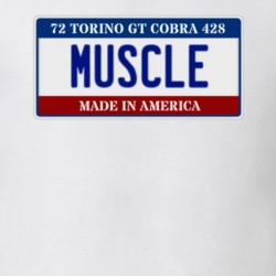1972 Torino Cobra 428 Muscle Car License Plate T Shirt