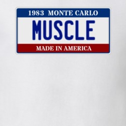 1983 Chevrolet Monte Carlo Muscle Car License Plate T Shirt