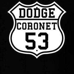 Highway Route 1953 Dodge Coronet Classic Car T Shirt