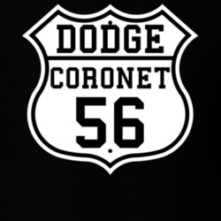 Highway Route 1956 Dodge Coronet Classic Car T Shirt