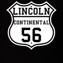 Highway Route 1956 Lincoln Continental Classic Car T Shirt