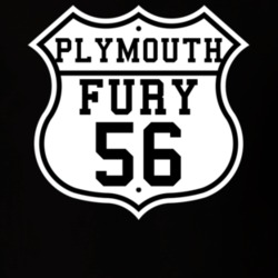 Highway Route 1956 Plymouth Fury Classic Car T Shirt