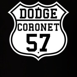 Highway Route 1957 Dodge Coronet Classic Car T Shirt