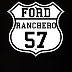 Highway Route 1957 Ranchero Classic Car T Shirt