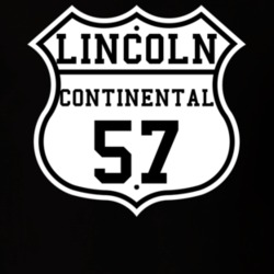 Highway Route 1957 Lincoln Continental Classic Car T Shirt
