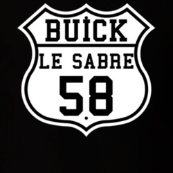 Highway Route 1958 Buick Le Sabre Classic Car T Shirt
