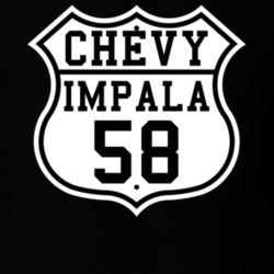 Highway Route 1958 Chevy Impala Classic Car T Shirt