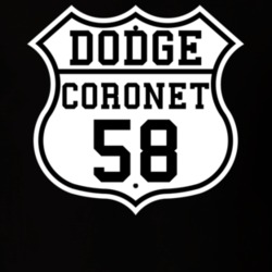 Highway Route 1958 Dodge Coronet Classic Car T Shirt