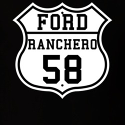 Highway Route 1958 Ranchero Classic Car T Shirt