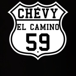 Highway Route 1959 Chevrolet El Camino Classic Car T Shirt