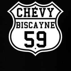 Highway Route 1959 Chevy Biscayne Classic Car T Shirt