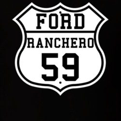 Highway Route 1959 Ranchero Classic Car T Shirt