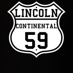 Highway Route 1959 Lincoln Continental Classic Car T Shirt