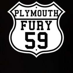 Highway Route 1959 Plymouth Fury Classic Car T Shirt