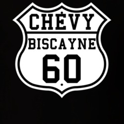 Highway Route 1960 Chevy Biscayne Classic Car T Shirt