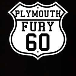 Highway Route 1960 Plymouth Fury Classic Car T Shirt