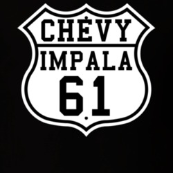 Highway Route 1961 Chevy Impala Classic Car T Shirt