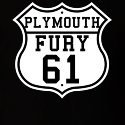 Highway Route 1961 Plymouth Fury Classic Car T Shirt