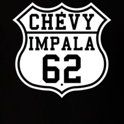Highway Route 1962 Chevy Impala Classic Car T Shirt