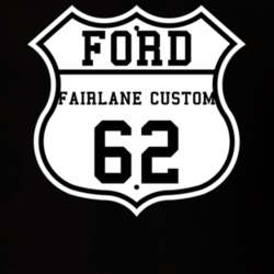 Highway Route 1962 Fairlane Classic Car T Shirt