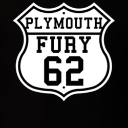 Highway Route 1962 Plymouth Fury Classic Car T Shirt