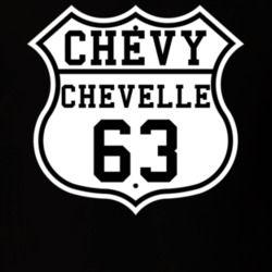 Highway Route 1963 Chevelle Classic Car T Shirt