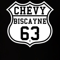 Highway Route 1963 Chevy Biscayne Classic Car T Shirt