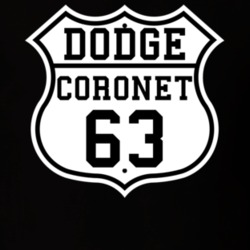 Highway Route 1963 Dodge Coronet Classic Car T Shirt