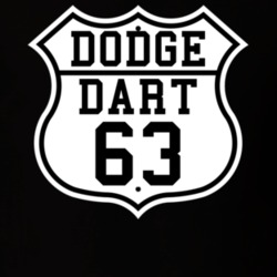 Highway Route 1963 Dodge Dart Classic Car T Shirt