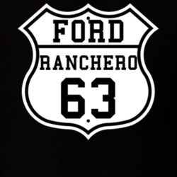 Highway Route 1963 Ranchero Classic Car T Shirt
