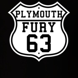 Highway Route 1963 Plymouth Fury Classic Car T Shirt