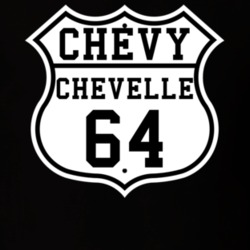 Highway Route 1964 Chevelle Classic Car T Shirt