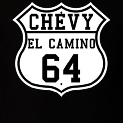 Highway Route 1964 Chevrolet El Camino Classic Car T Shirt