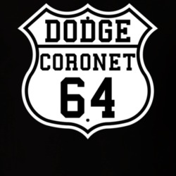 Highway Route 1964 Dodge Coronet Classic Car T Shirt