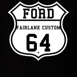 Highway Route 1964 Fairlane Classic Car T Shirt