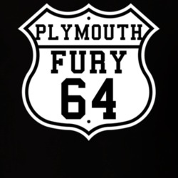 Highway Route 1964 Plymouth Fury Classic Car T Shirt