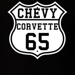 Highway Route 1965 Chevrolet Corvette Classic Car T Shirt