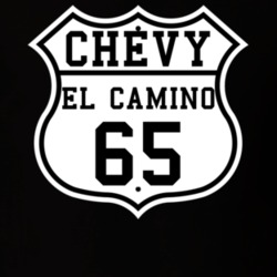 Highway Route 1965 Chevrolet El Camino Classic Car T Shirt