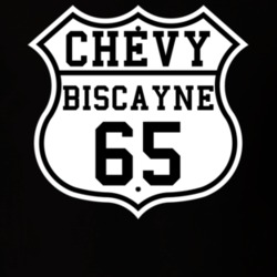 Highway Route 1965 Chevy Biscayne Classic Car T Shirt