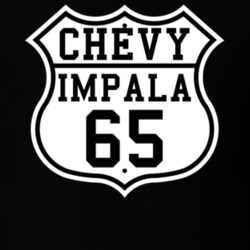 Highway Route 1965 Chevy Impala Classic Car T Shirt