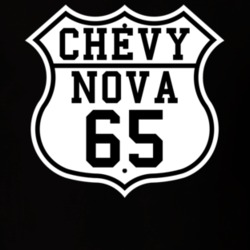 Highway Route 1965 Chevy Nova Classic Car T Shirt