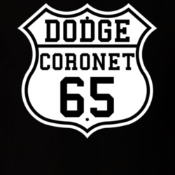 Highway Route 1965 Dodge Coronet Classic Car T Shirt