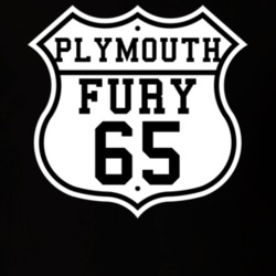Highway Route 1965 Plymouth Fury Classic Car T Shirt